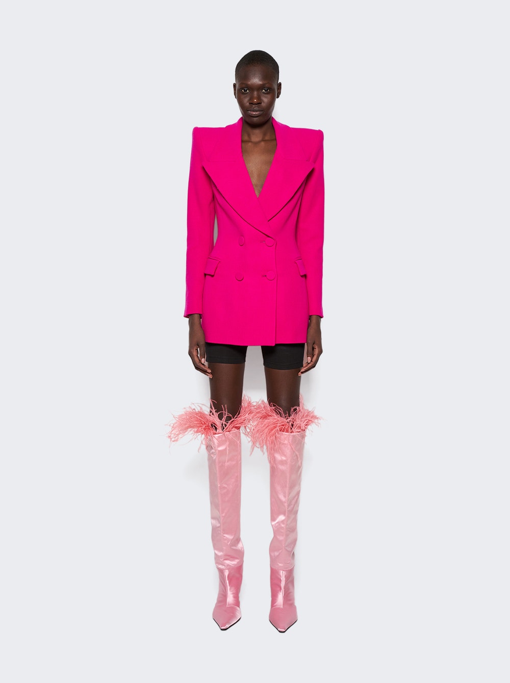 Women | alexanderwang | Viola 65 Feather Slouch Boot | Prism Pink