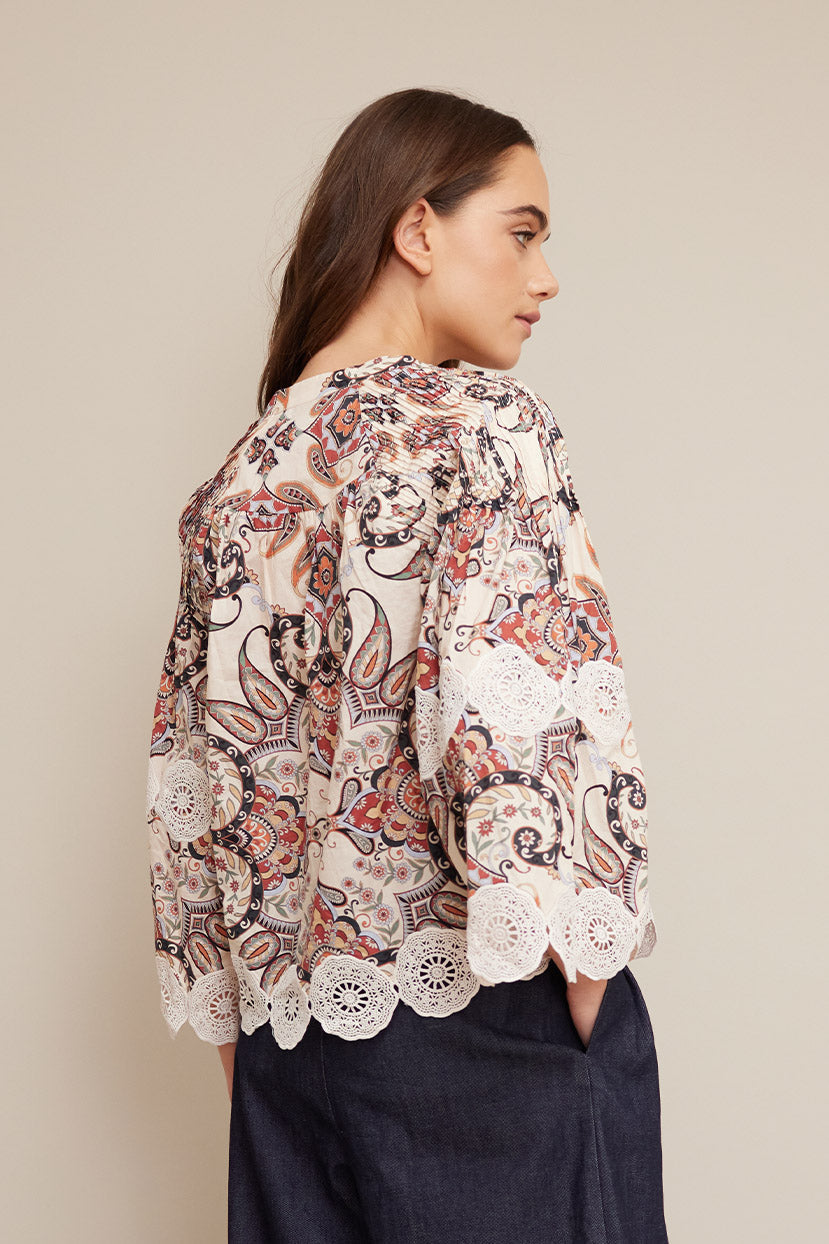 Emma Top | Turtledove Vintage Paisley