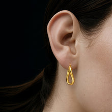 Ribbon Earrings | 18K Gold Plated on Brass