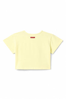 Women | Vintage Side Stripe Crop Workout Tee | Sunwash