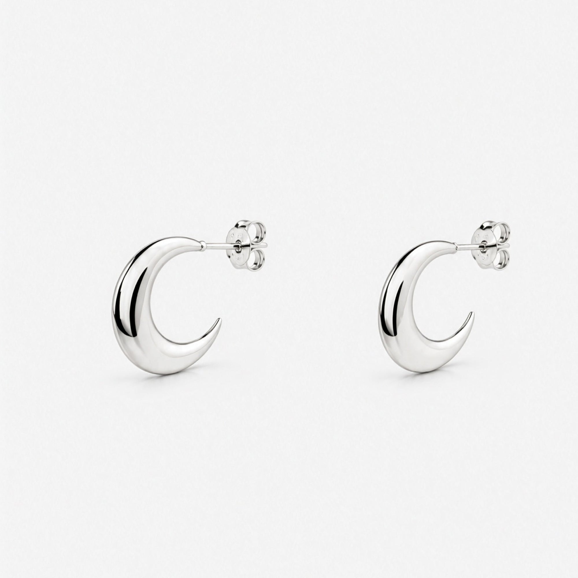 Crest Earrings | Sterling Silver