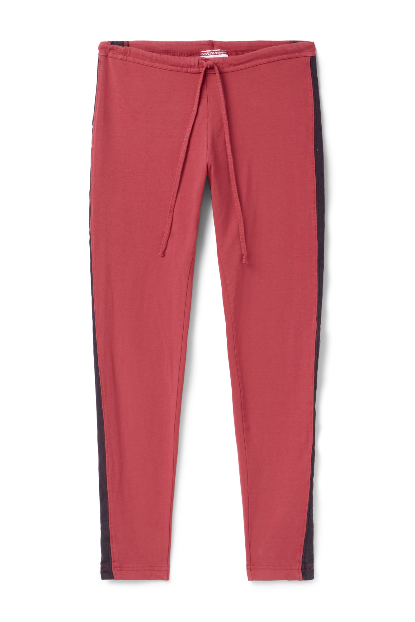 Women | Vintage Side Stripe Drawstring Legging | Crimson
