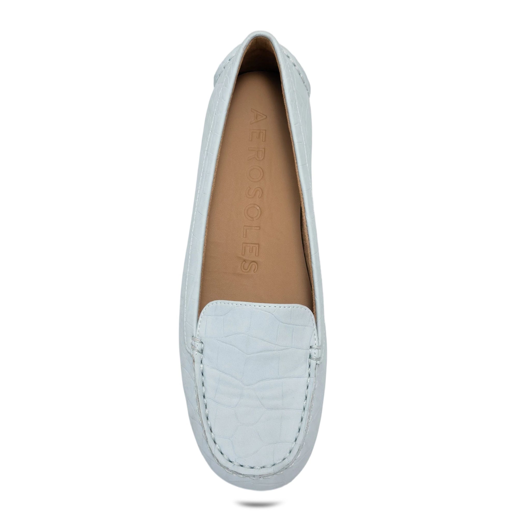 Wonder Casual Loafer | Pale Blue Faux Crochet Nubuck