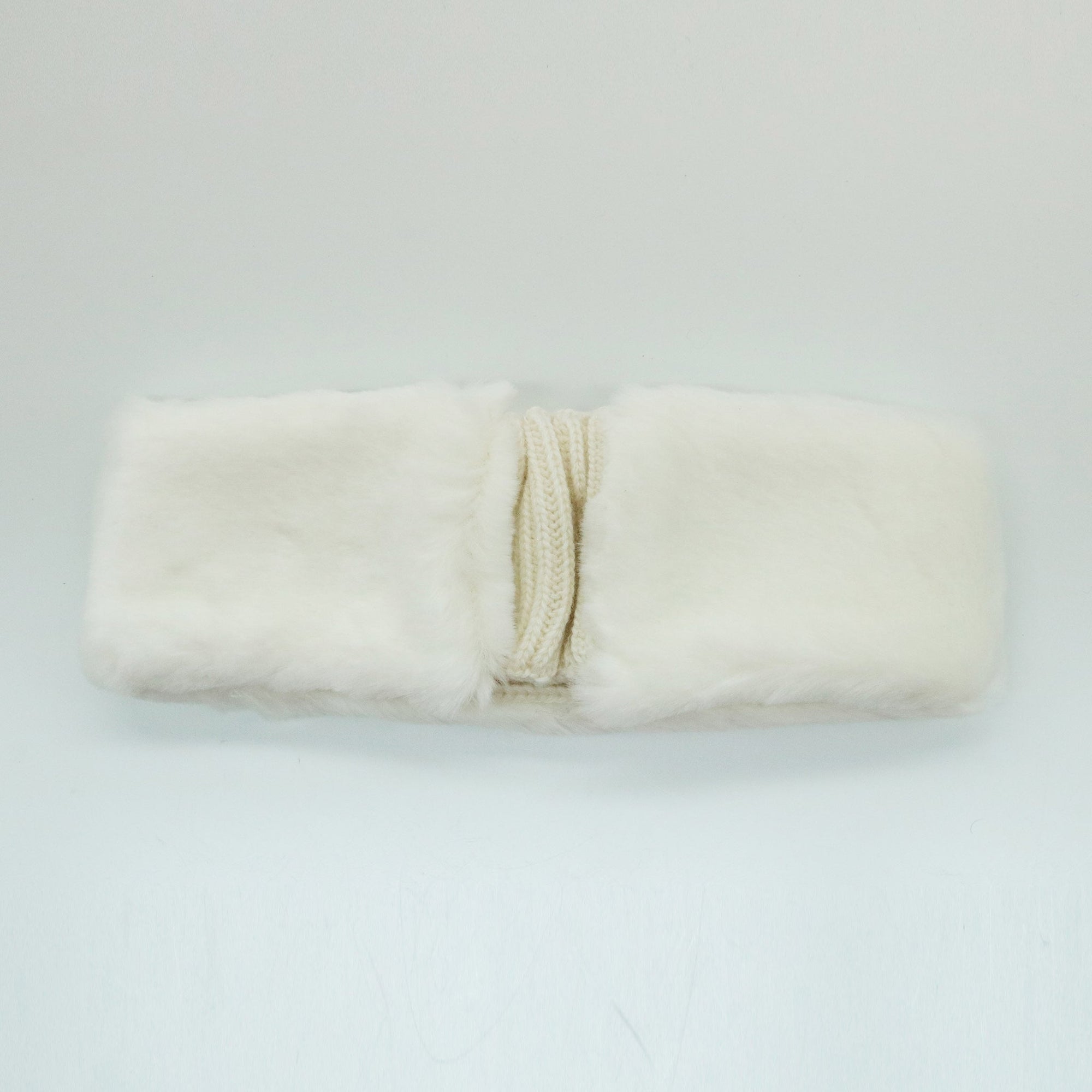 Faux Fur Headband | White