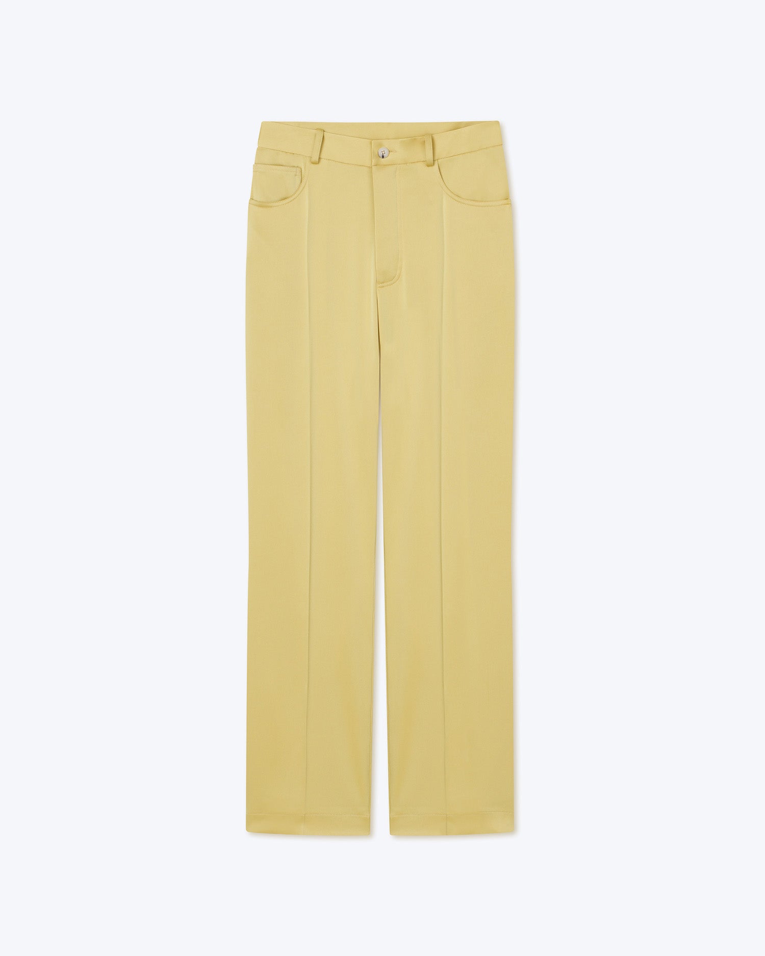 Mens | Macen Slip Satin Pants | Yellow