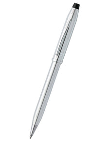 Silver pen on a white background
