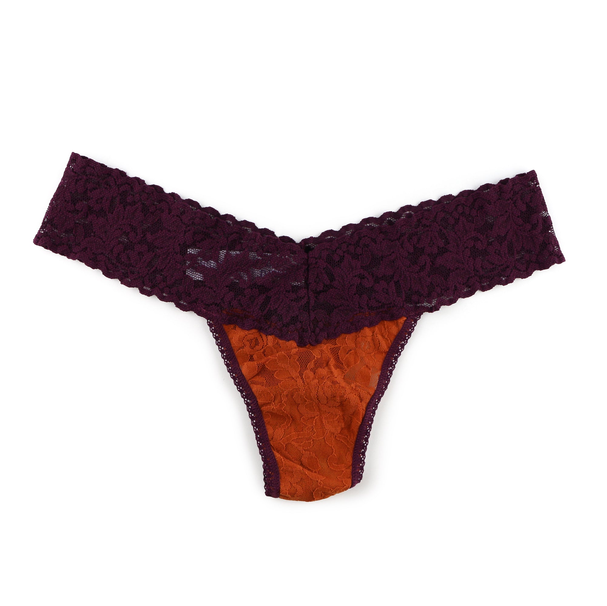 Signature Lace Low Rise Thong | Borg/Ddap