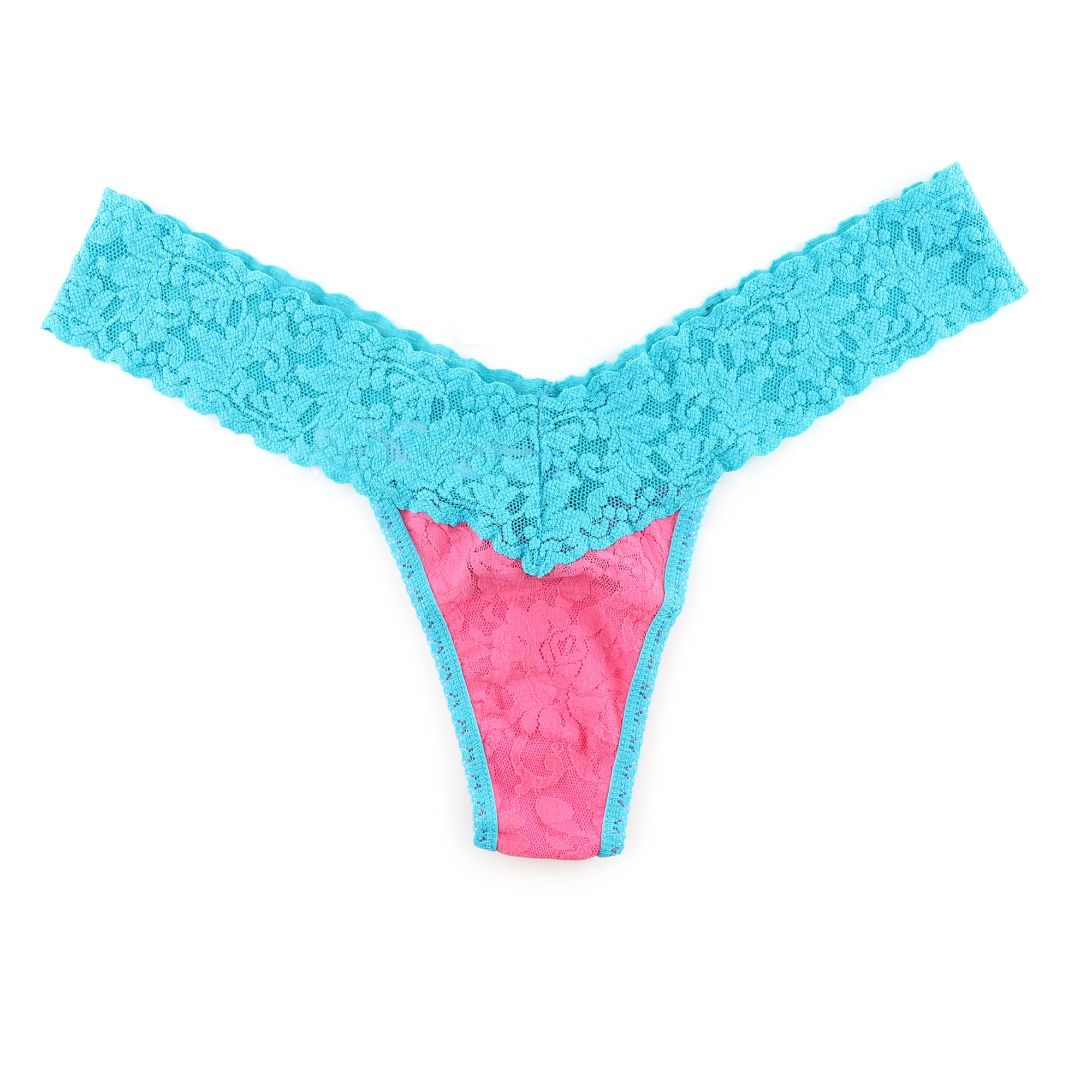 Signature Lace Original Rise Thong | Srup/Turk