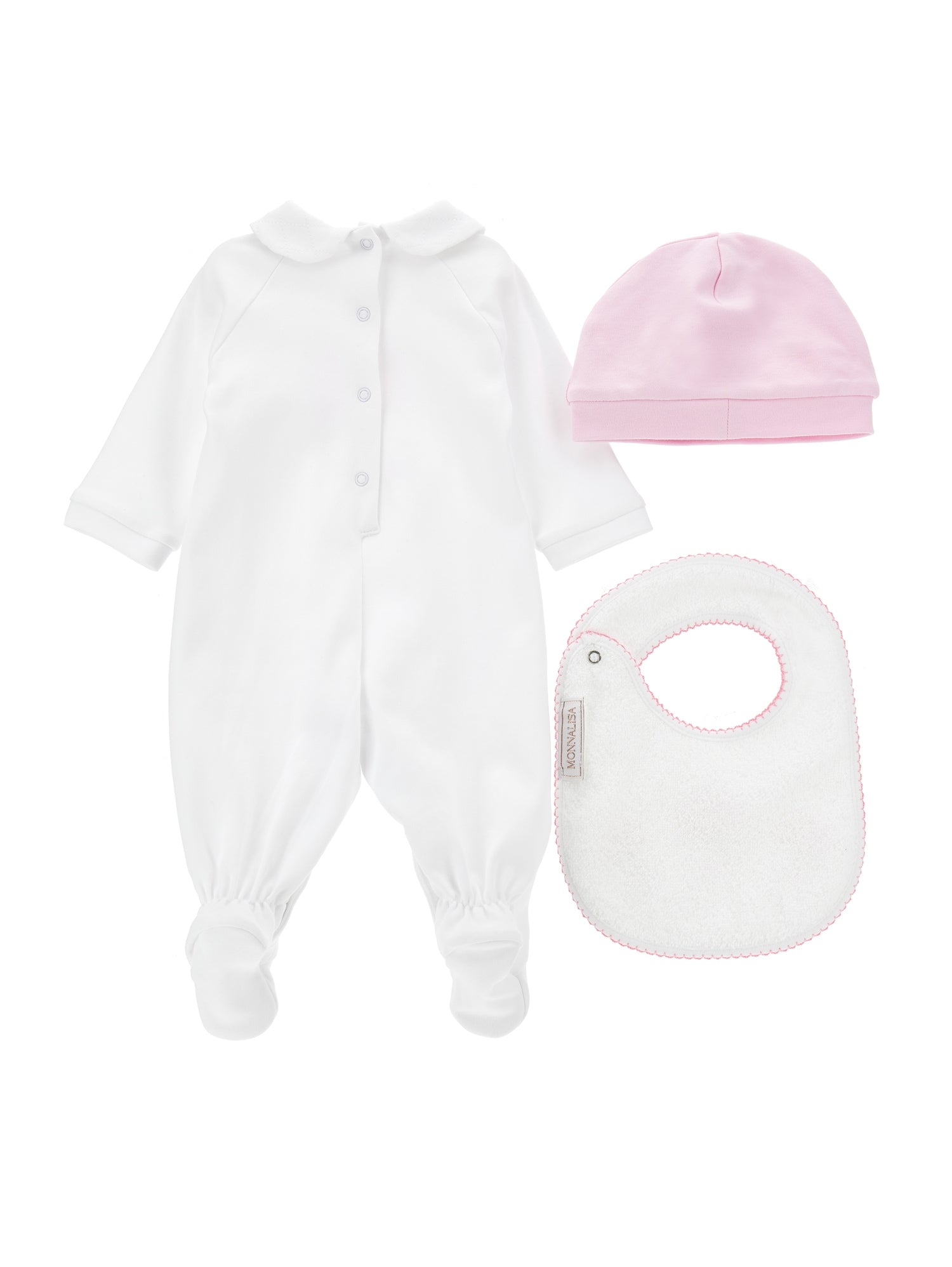 Girls | Onesie Set With Accessories | White/FairyTale Pink