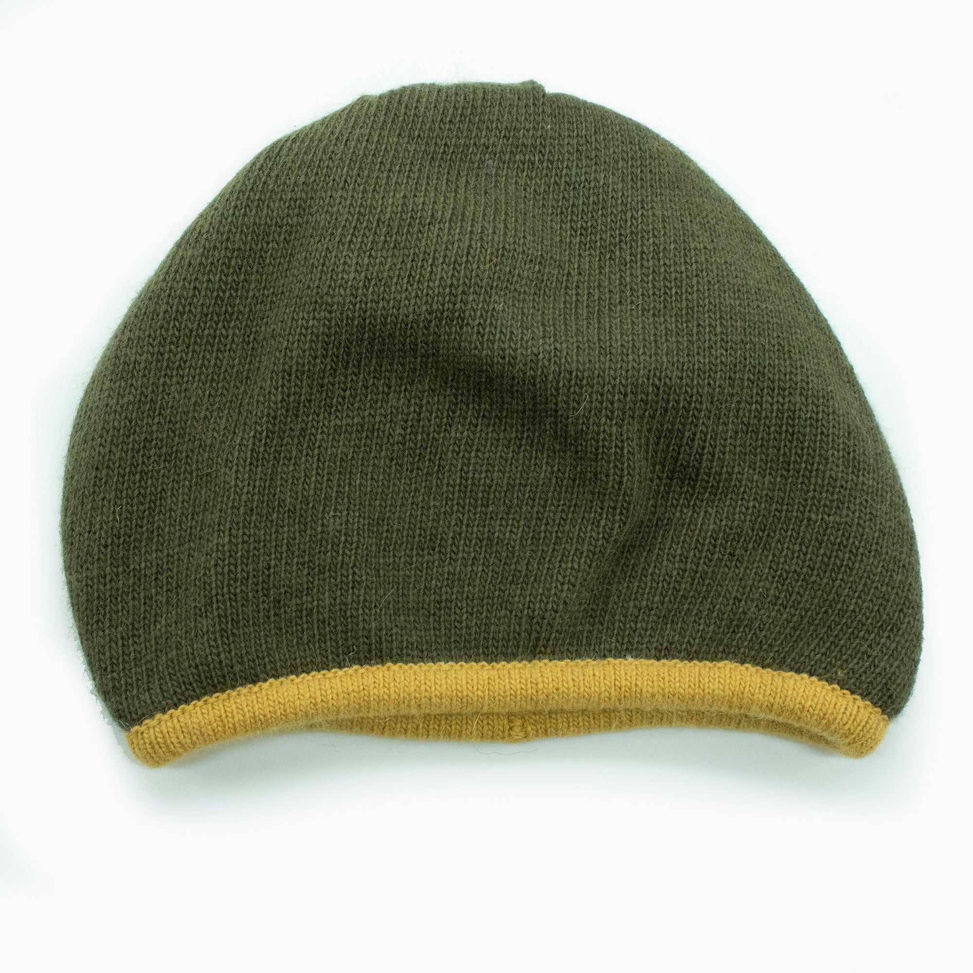 Kids Slouchy Hat Two Tone | Olive