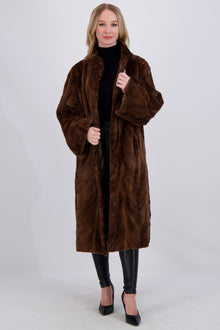 Mink Sections Short Coat | Women | Scanbrown