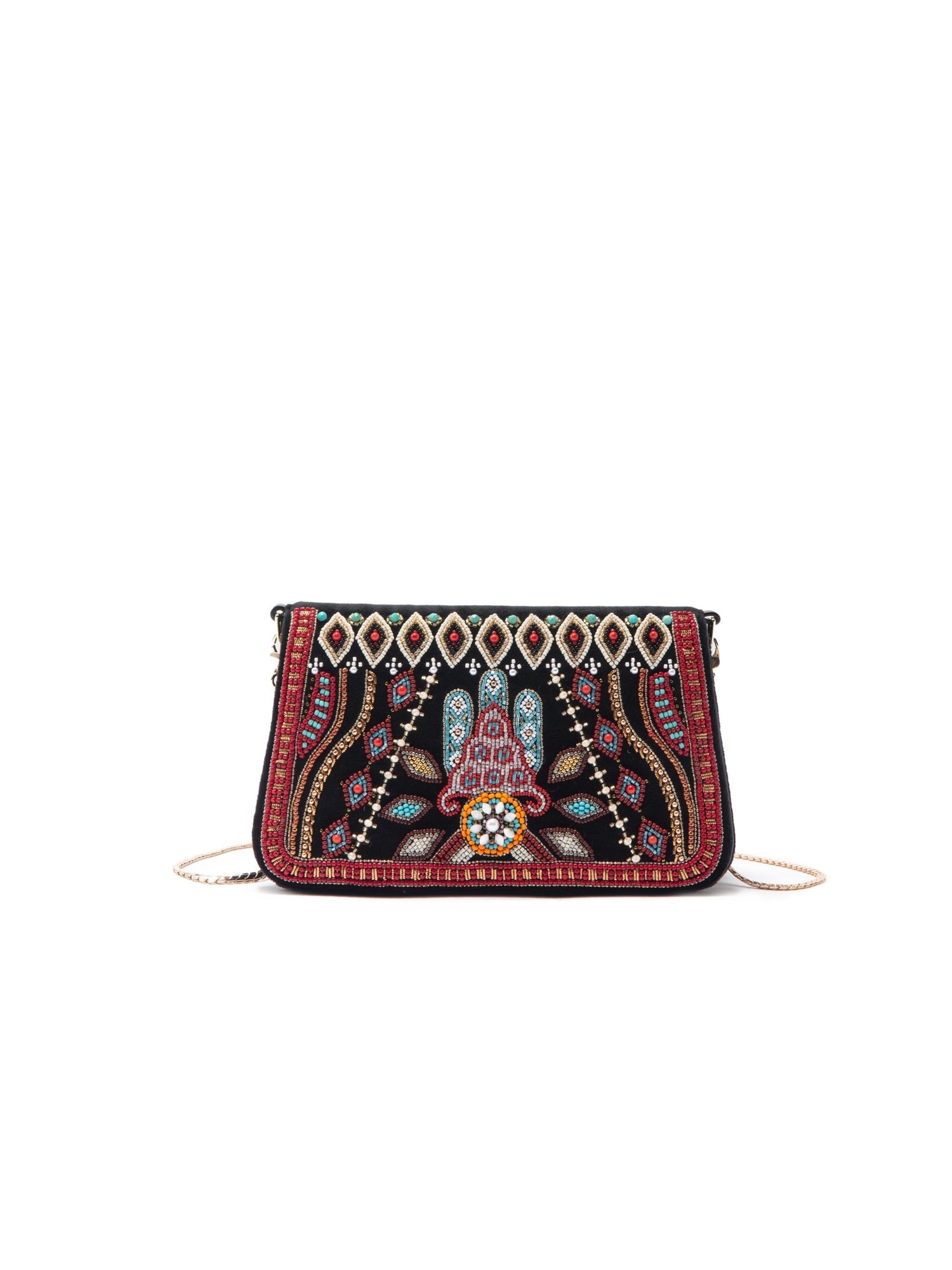 Chain Bag - Medium | Black/Brown Multi