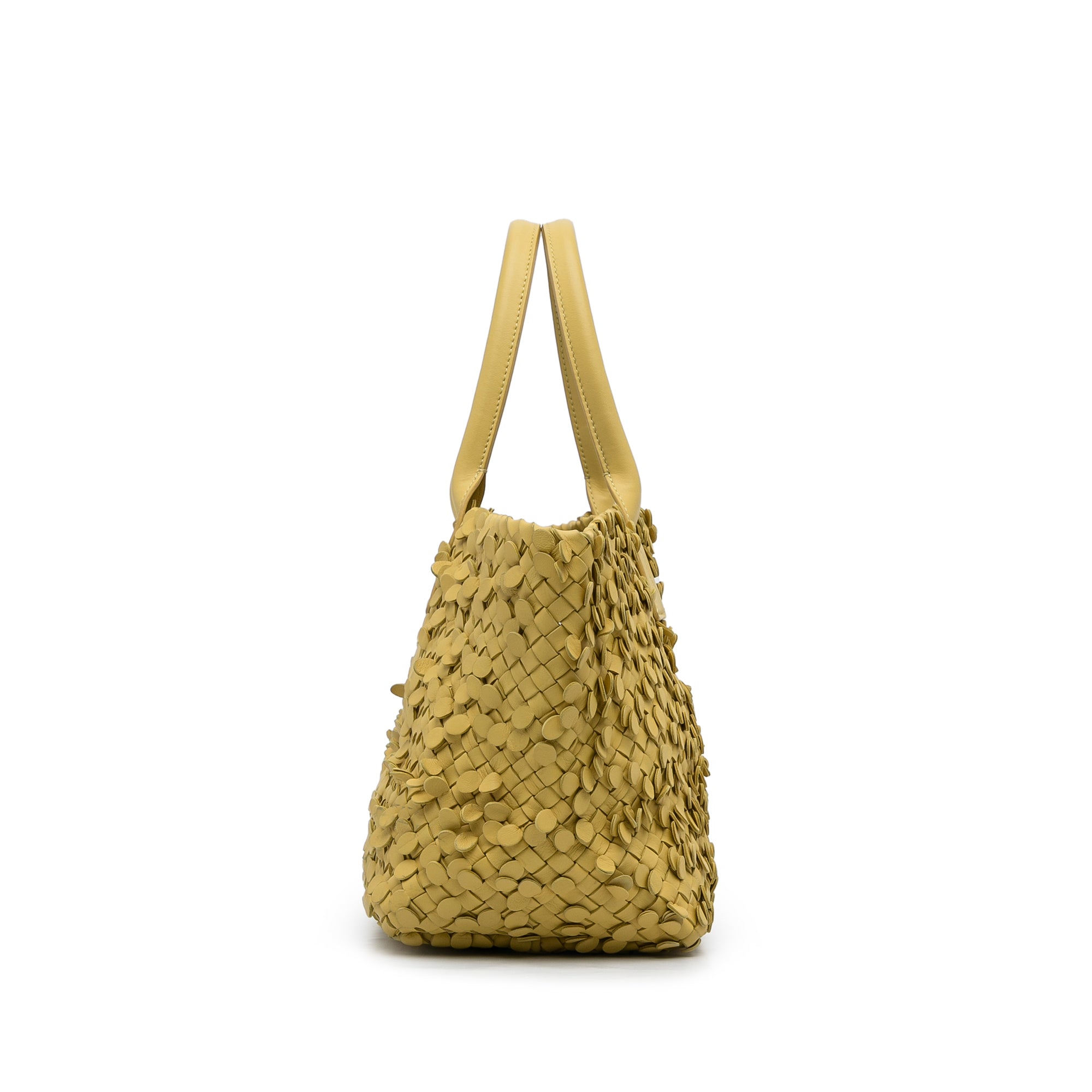 Bottega Veneta Pre-Owned Poussin Paillettes Cabat Tote | Women | Yellow