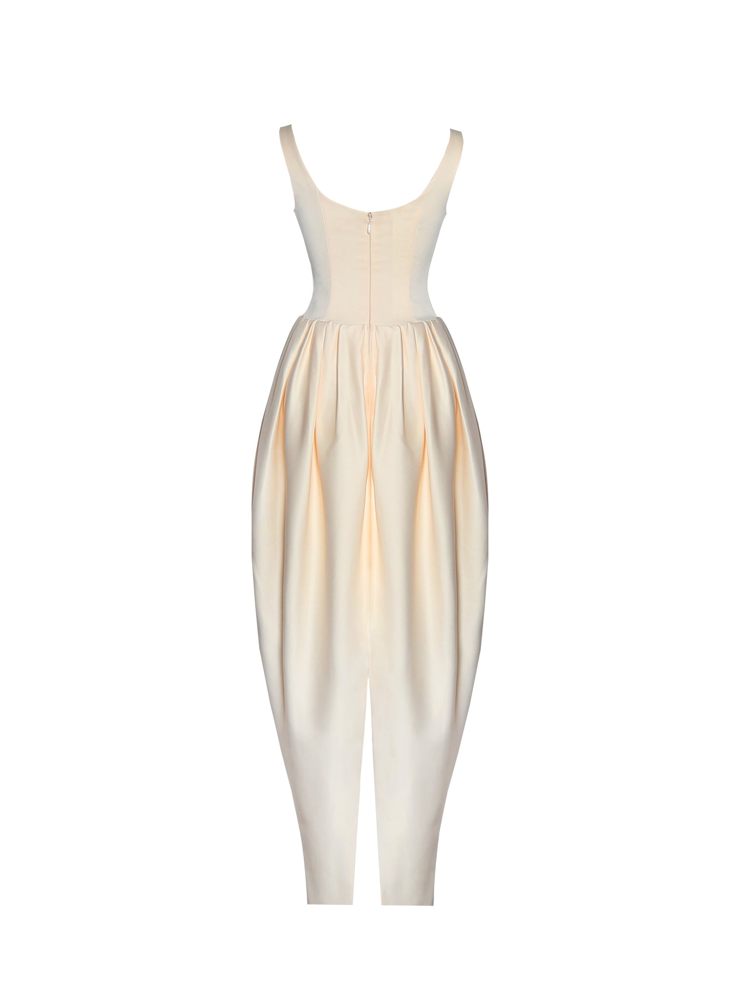 Udana Drop Waist Tulip Gown | Butter Yellow