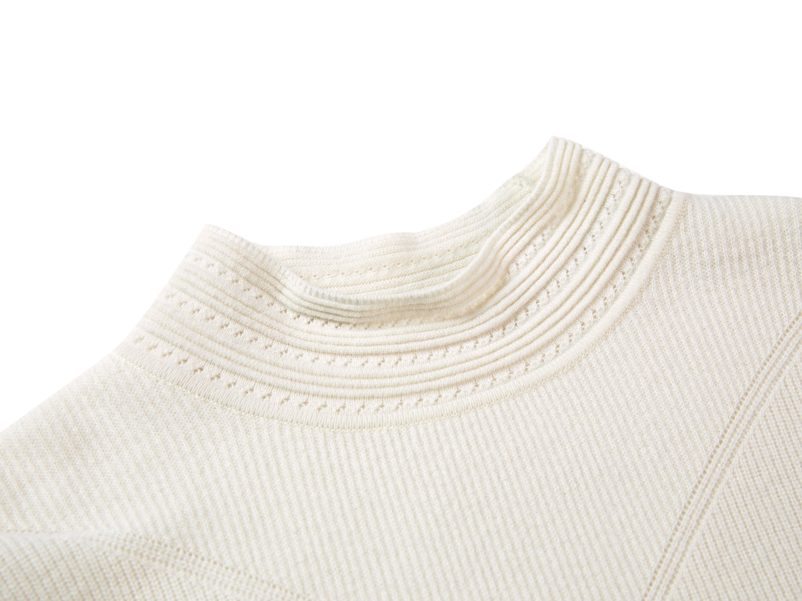 Cashmere Knit Top | White
