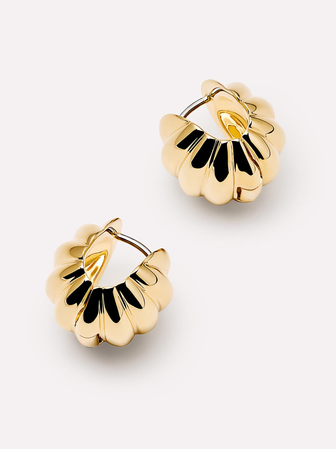 14K Gold Plated Circle Sphere Statement Oversized Earrings For Women Ana Luisa Colton