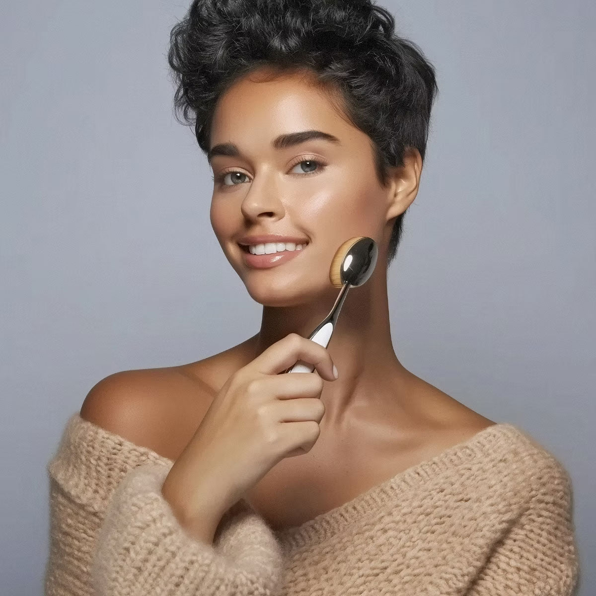 Elite Brush Oval 7 | Black Finish