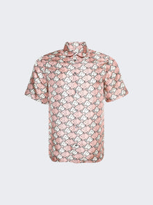Men | Botter | Classic Short Sleeve Shirt | Pink Fish Silk