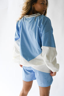 Bodega Color Block Windbreaker | Blue Honeycomb