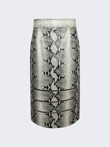 Women | Khaite | Isla Leather Skirt | Natural