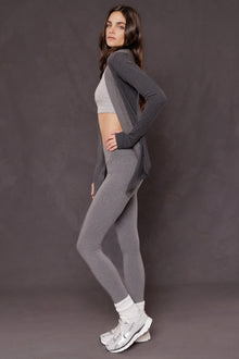 Women | Vintage Fitted Ribbed Crop Tank | Heather Gray