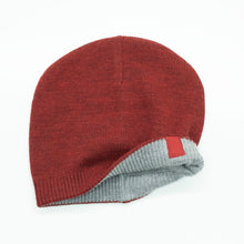 Merino Reversible Hat | Red/Grey