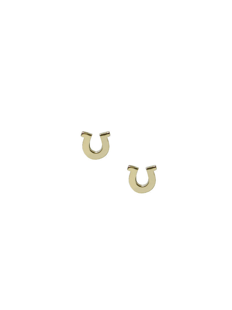 Anzie x Mel Soldera Horseshoe Studs | 14K Yellow Gold