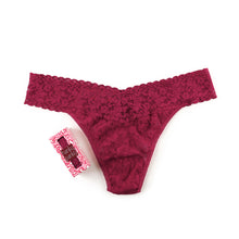 Signature Lace Original Rise Thong | Dark Pomegranate Red