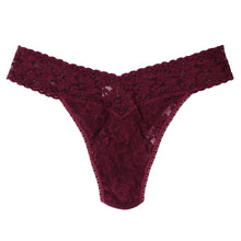 Signature Lace Original Rise Thong | Dried Cherry