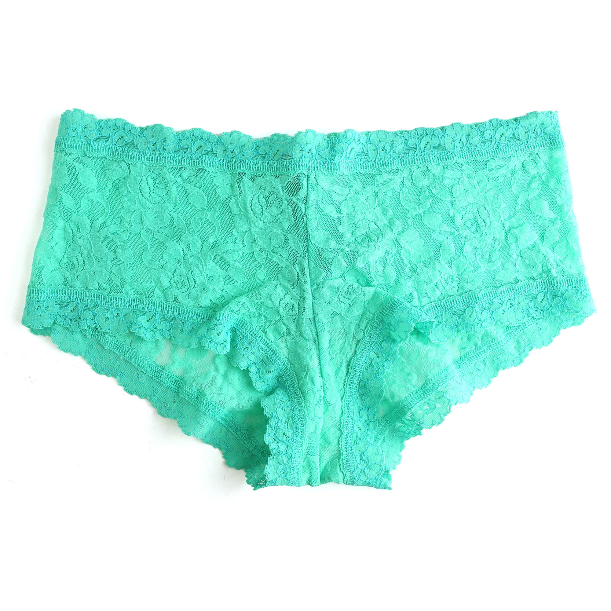 Signature Lace Boyshort | Agave Green