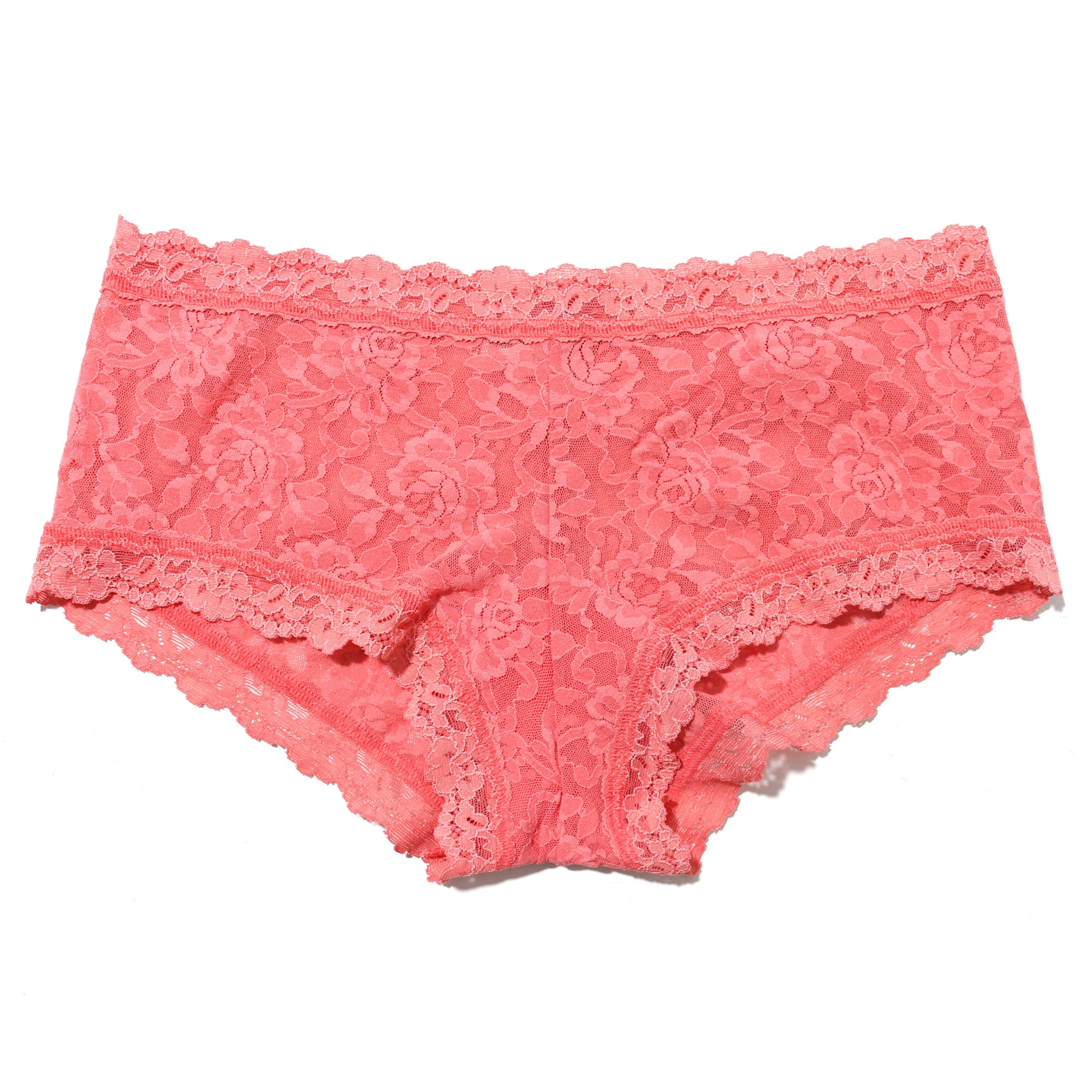 Signature Lace Boyshort | Guava Pink