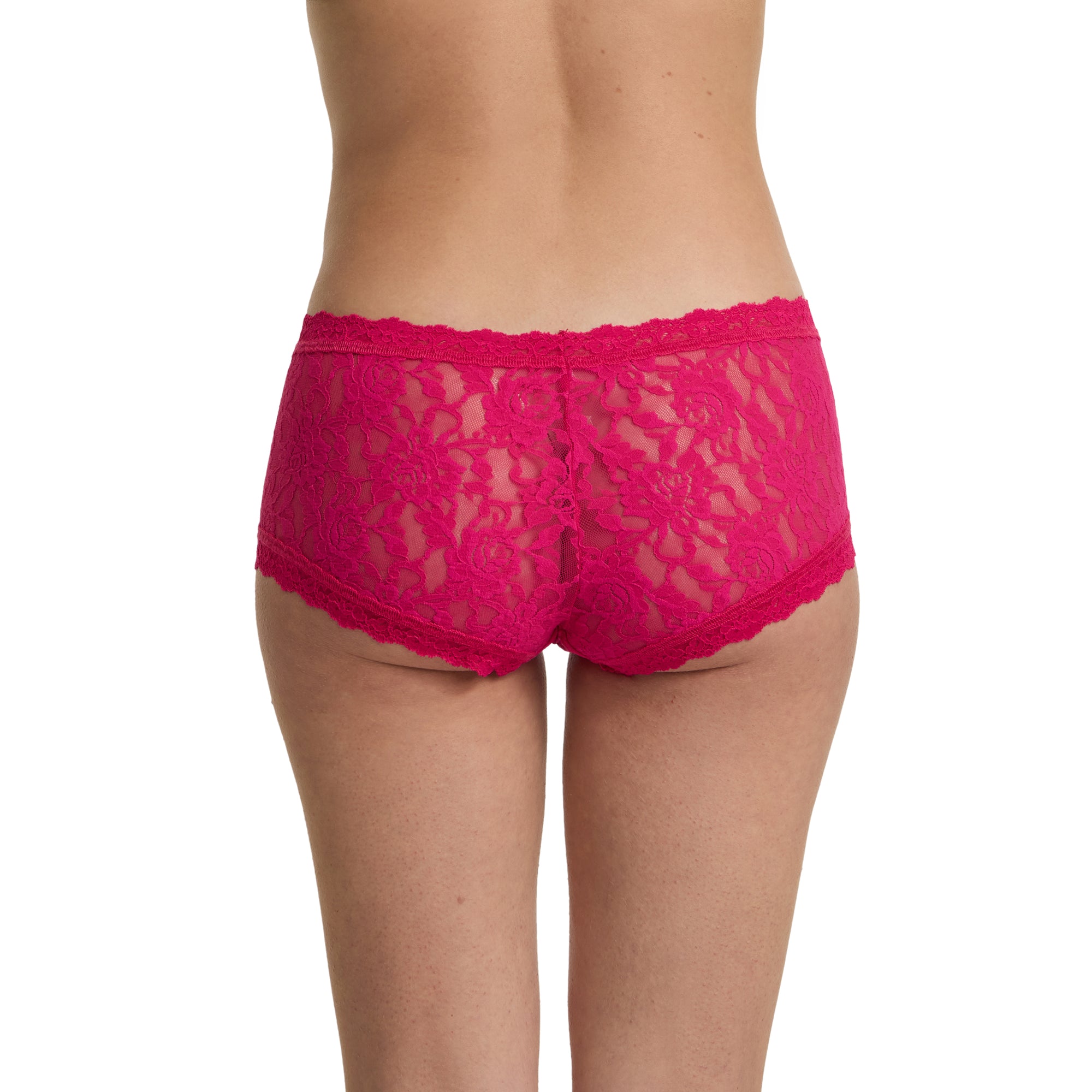 Signature Lace Boy Short | Sealed With A Kiss (Pink)