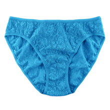 Signature Lace High Cut Brief | Kingfisher Blue