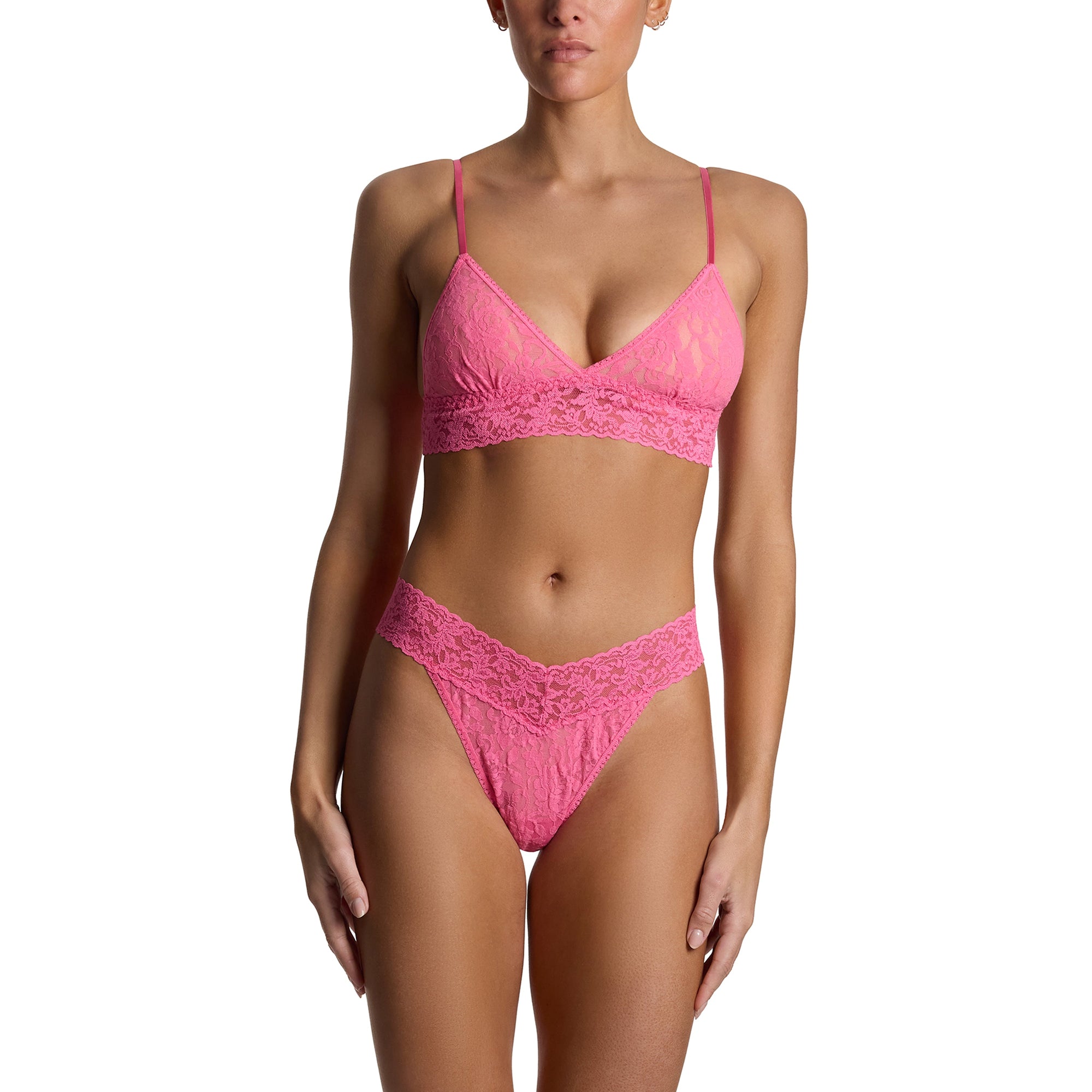 Signature Lace Original Rise Thong | Amused (Pink)