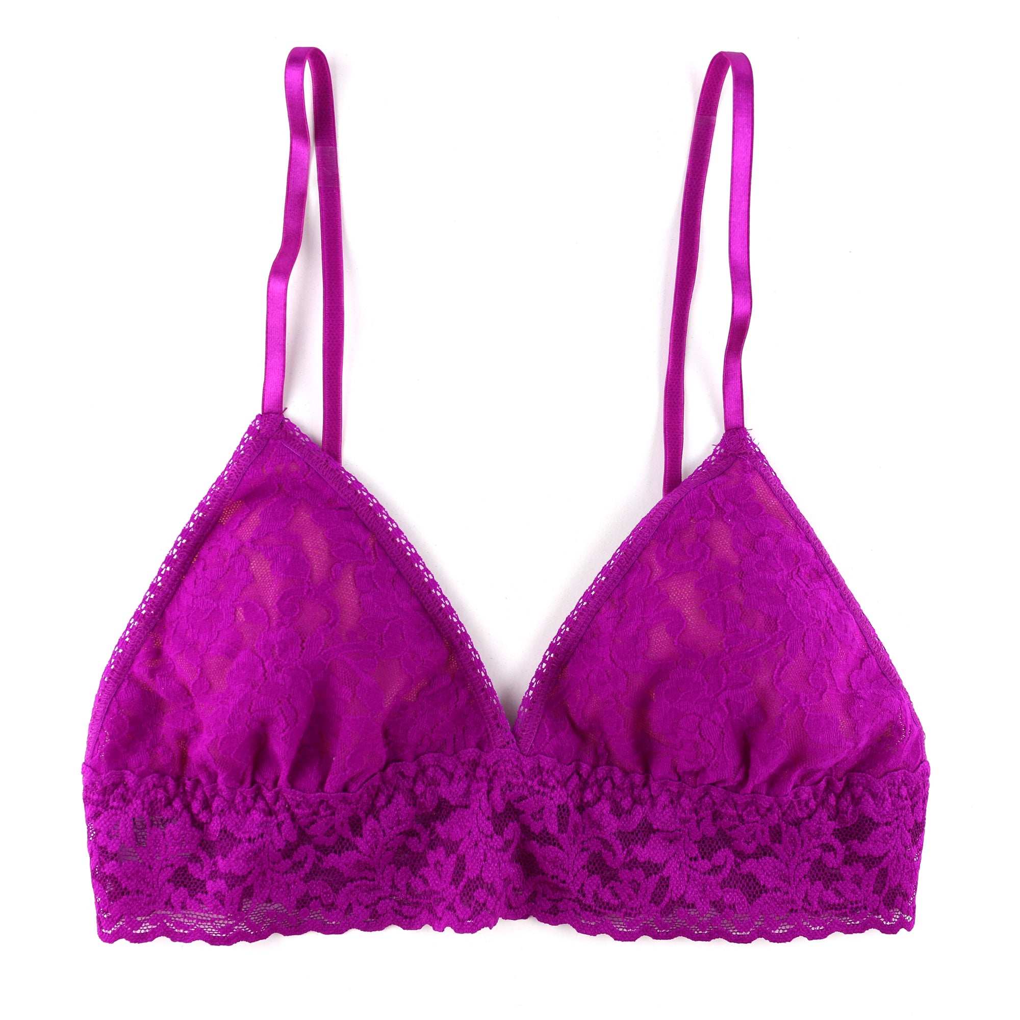 Signature Lace Padded Bralette | Countess Pink