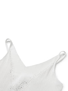 V-neck Knitted Vest | White