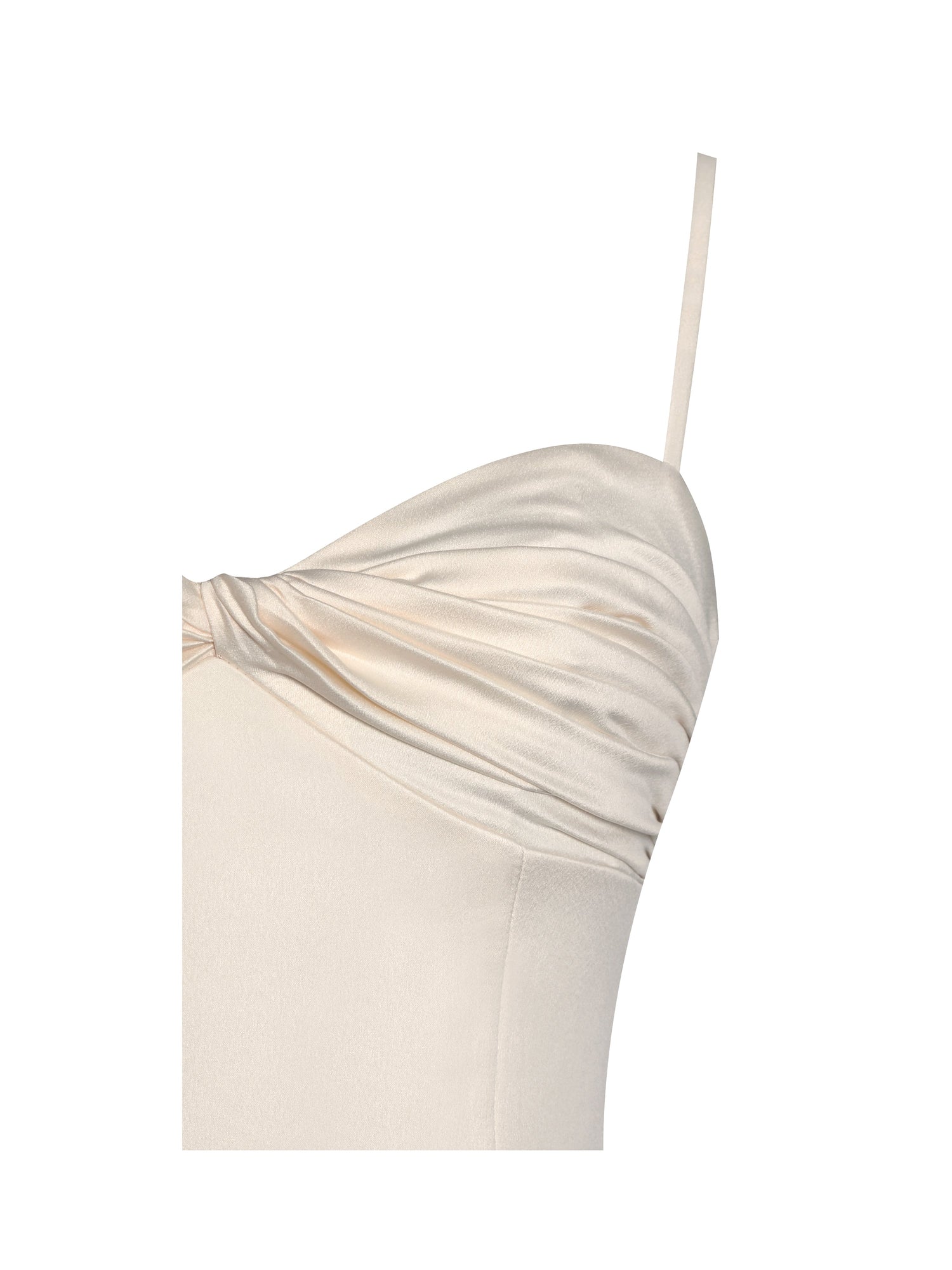 Zayne Ruch Breast Chiffon Mermaid Maxi Dress | Butter Yellow