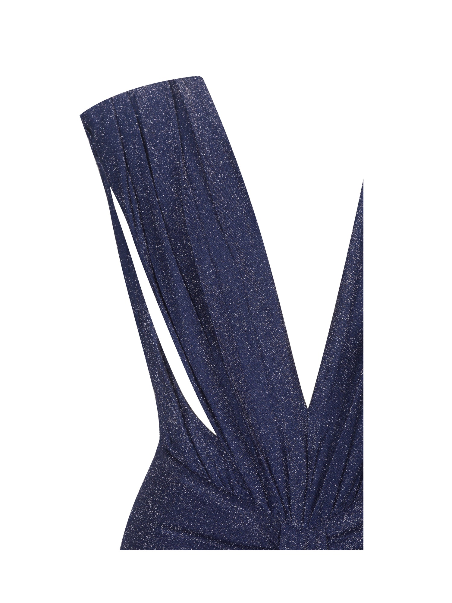 Terri Sparkle Plunging Backless Maxi Dress | Navy