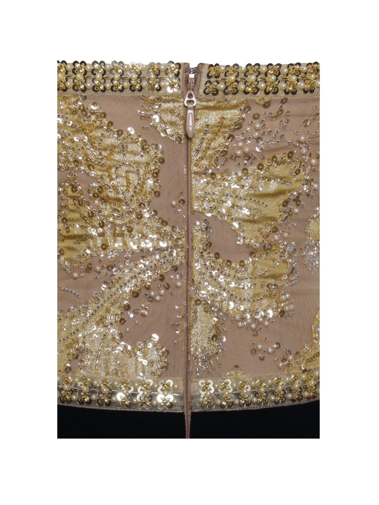 Gazelle Embroidered Vintage Style Maxi Dress | Gold