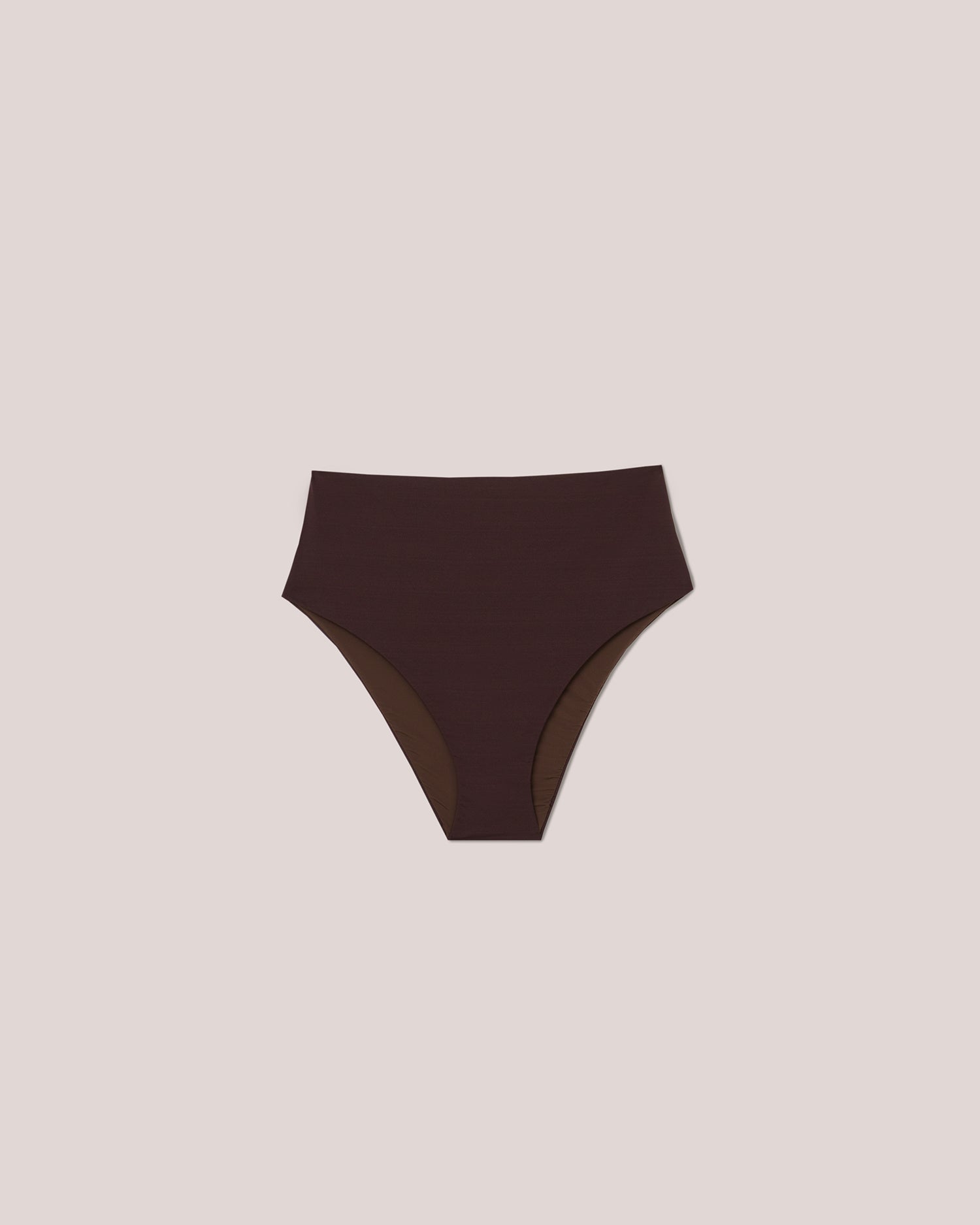 Womens | Bente Matte Stretch High Cut Briefs | Brown