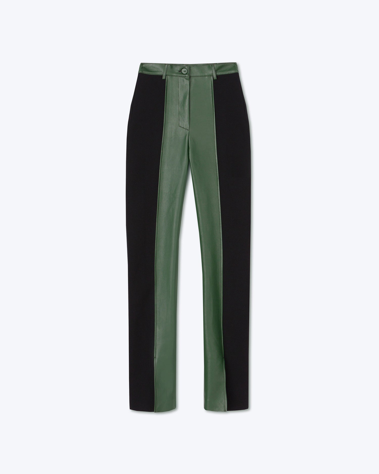 Womens | Filo Contrast Trouser | Pine Green