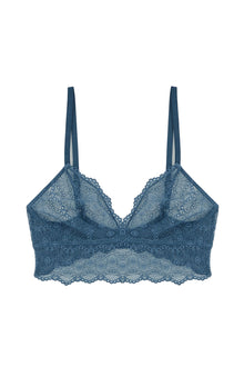 Camellia Soft Triangle Bra | Cornflower