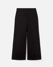 Womens | Mid Rise Wide Leg Trouser | Washed Black
