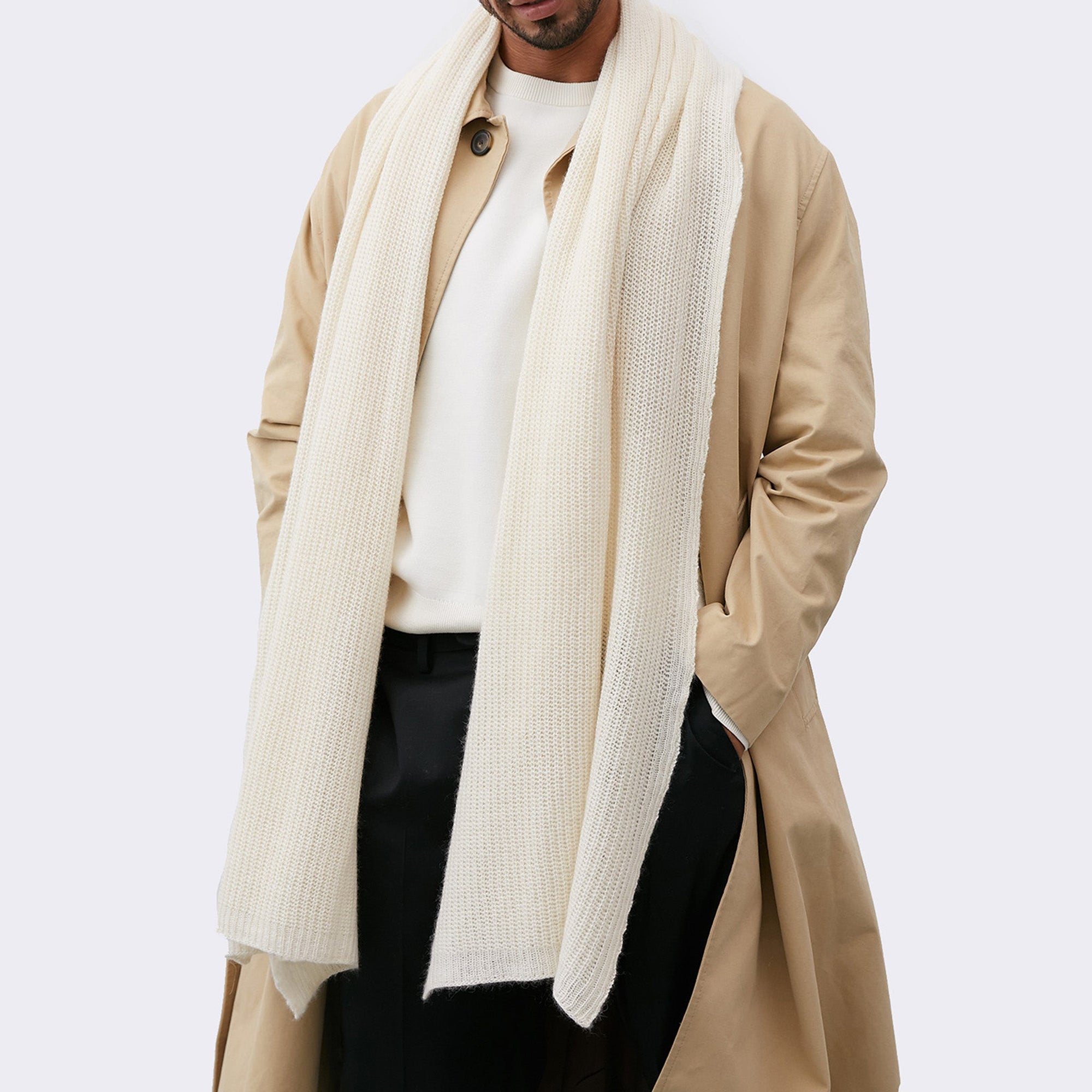 Cashmere Wrap | White