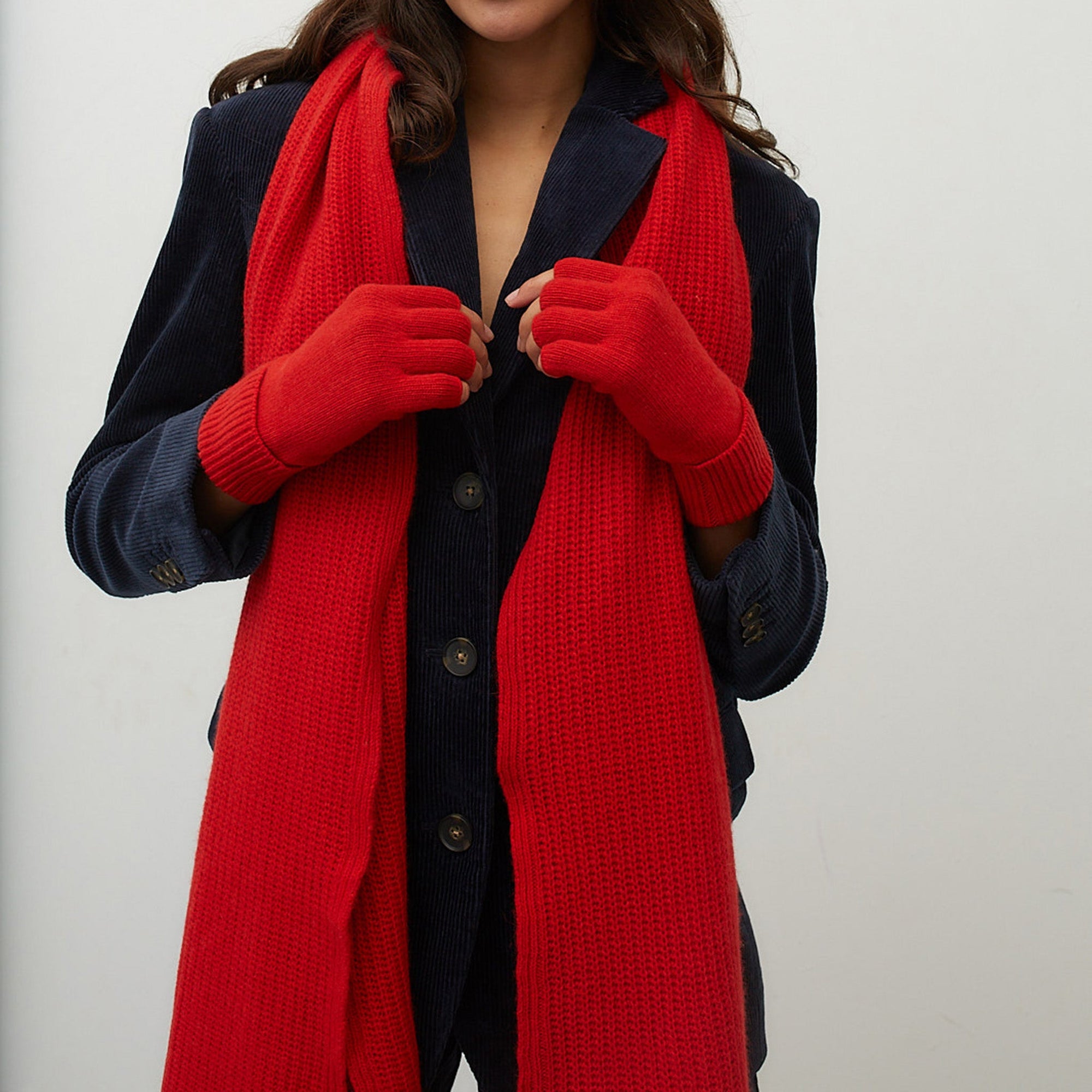 Cashmere Wrap | Fire Red