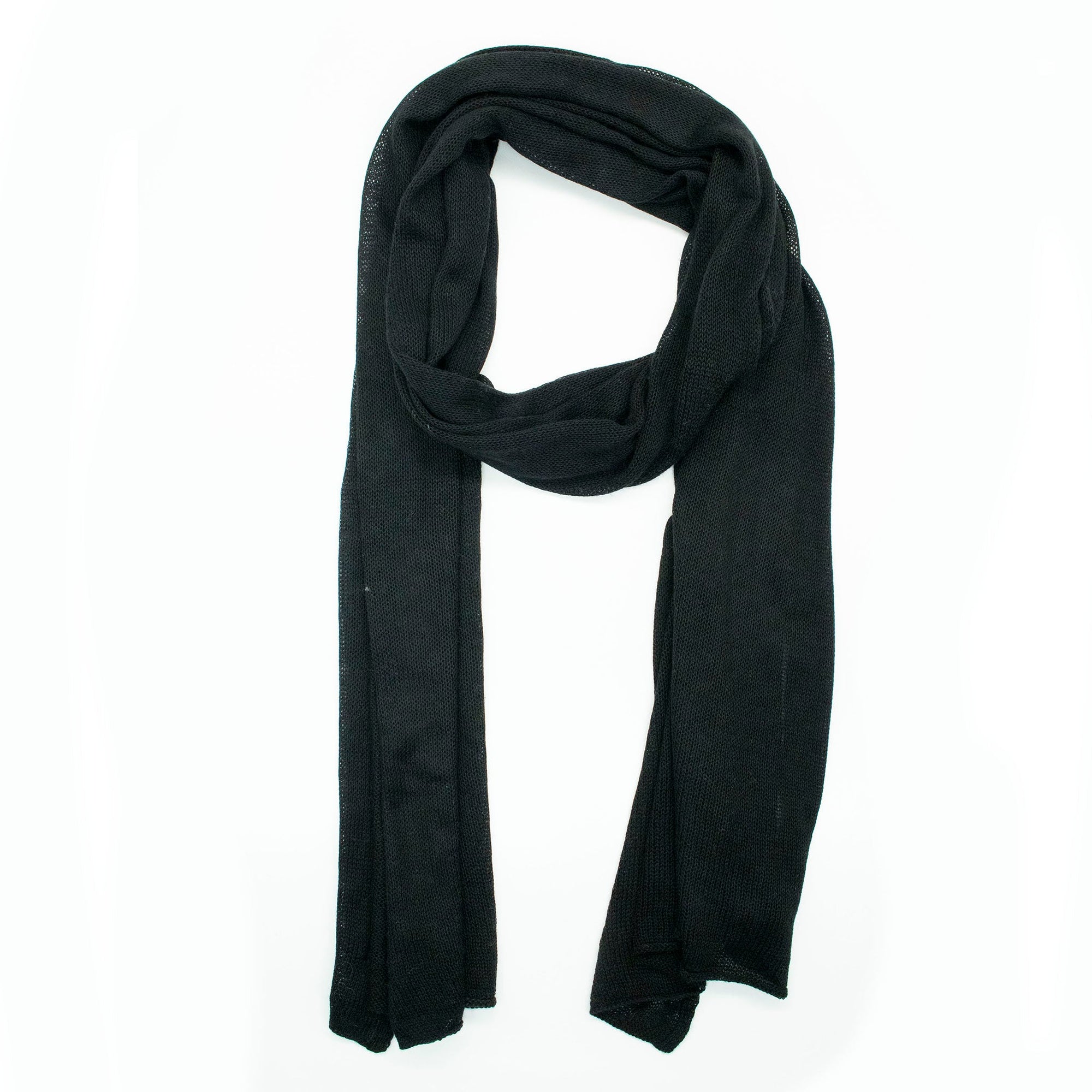 Silk And Cashmere Wrap | Black