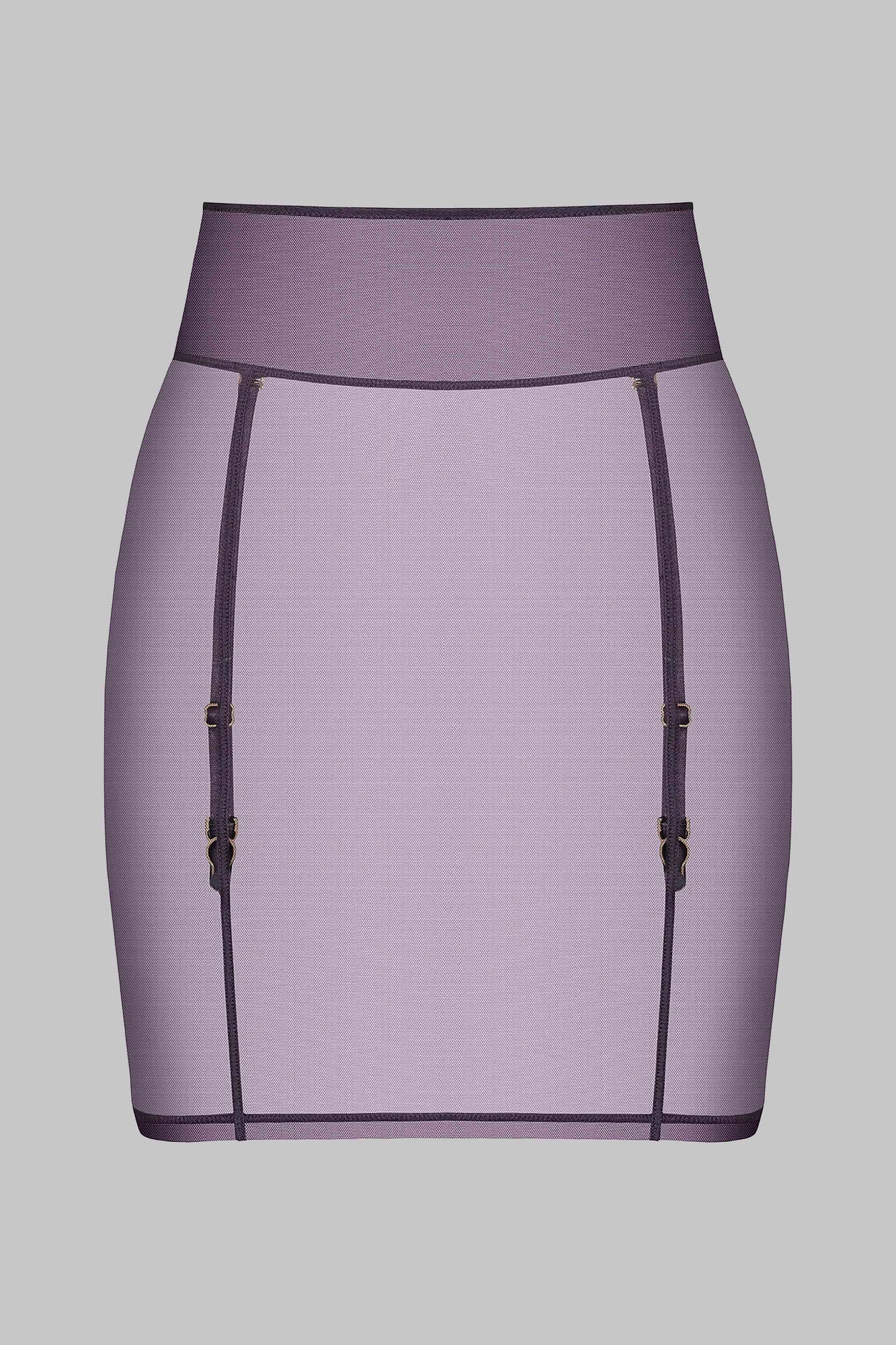 Skirt with Suspenders - L'Amoureuse | Purple