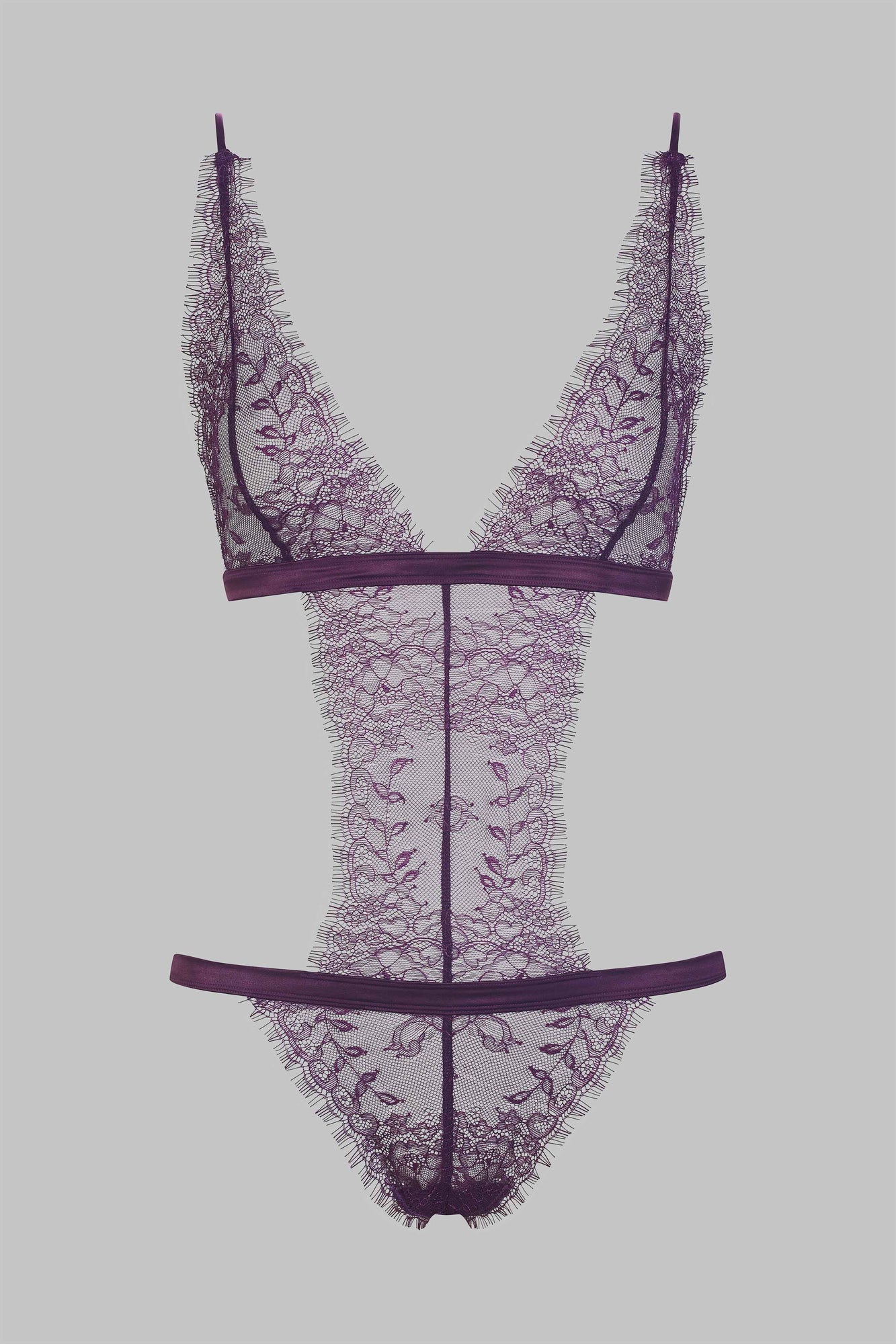 Thong body - Villa Satine - Purple | Purple