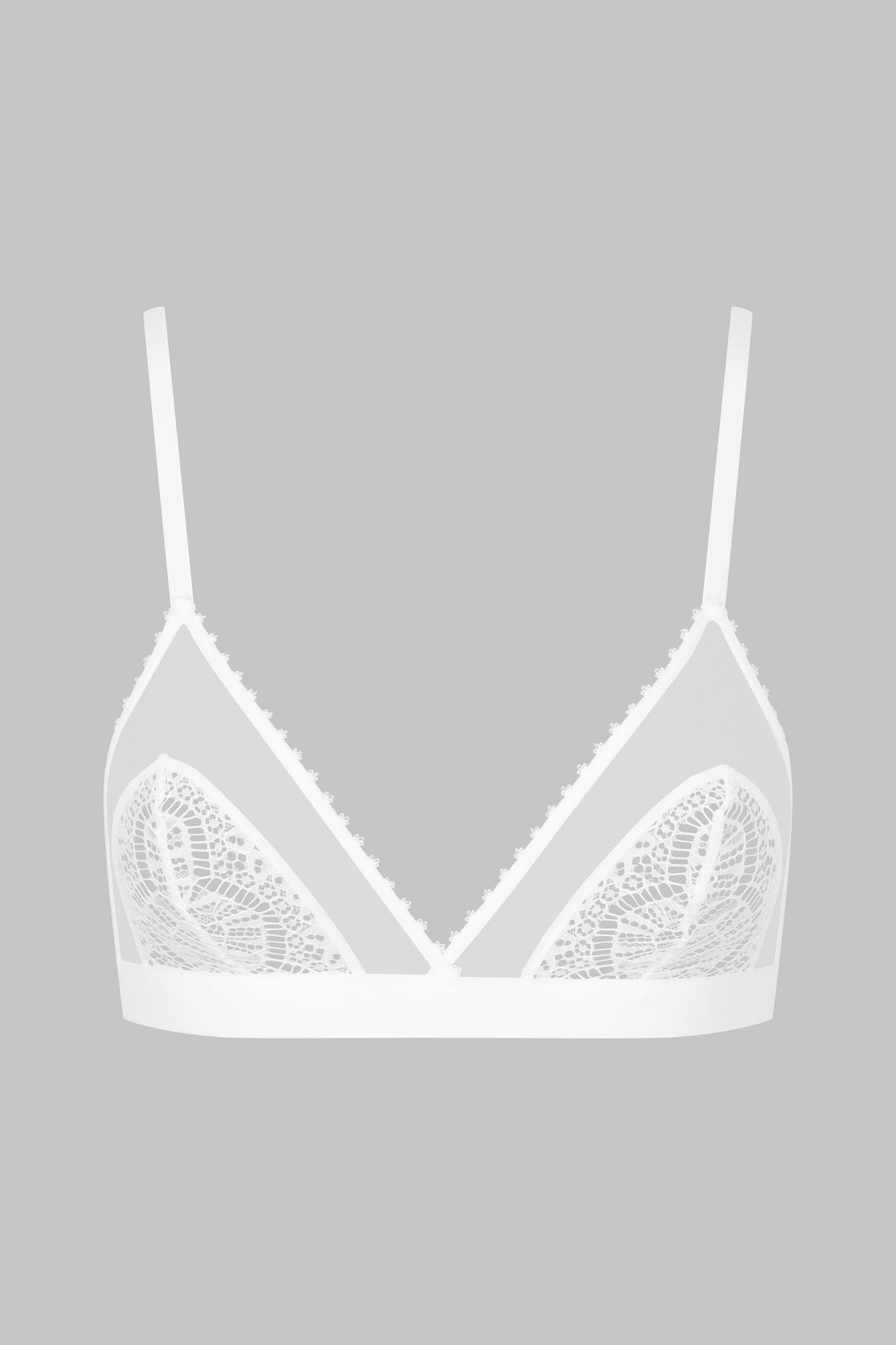 Triangle Bra - Accroche Coeur | White