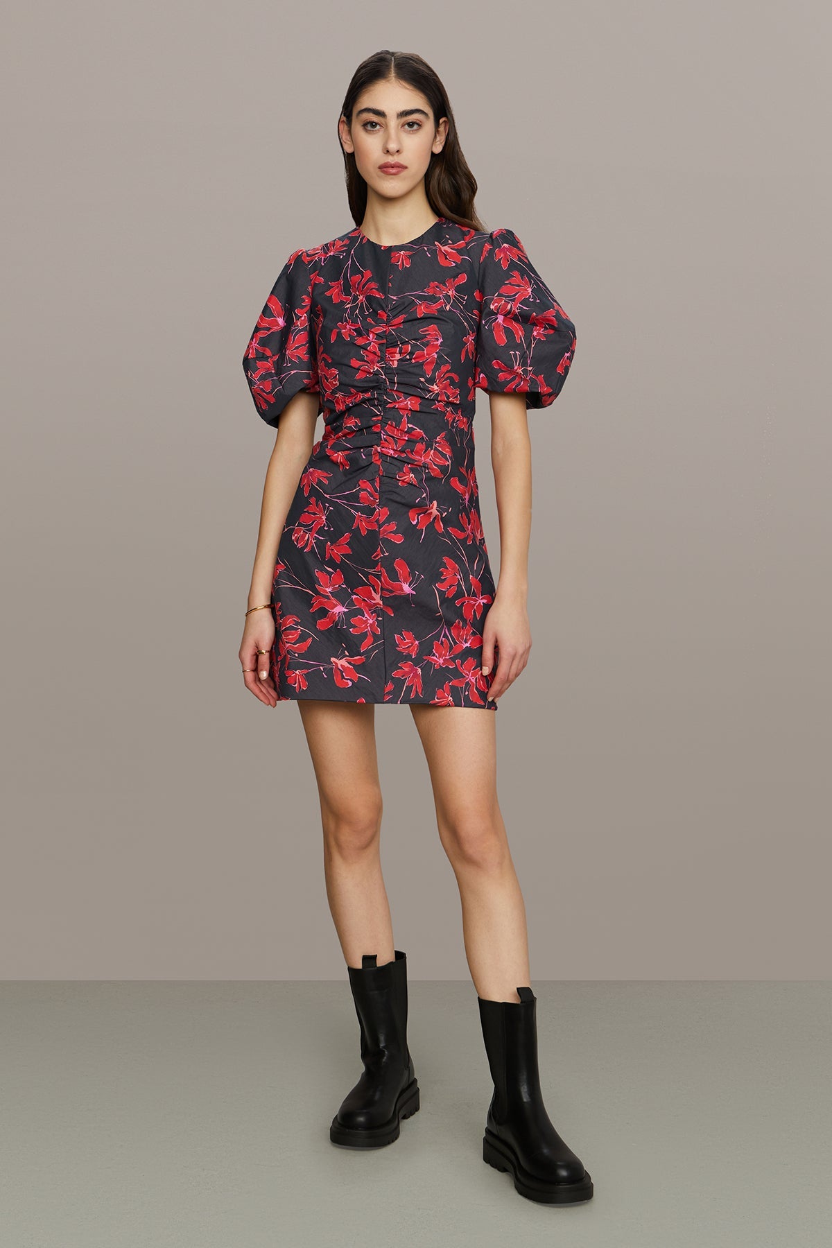 Amur | Tanner Puff Sleeve Mini | Floral Breeze